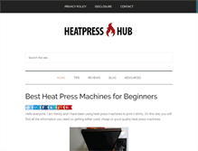 Tablet Screenshot of heatpresshub.com